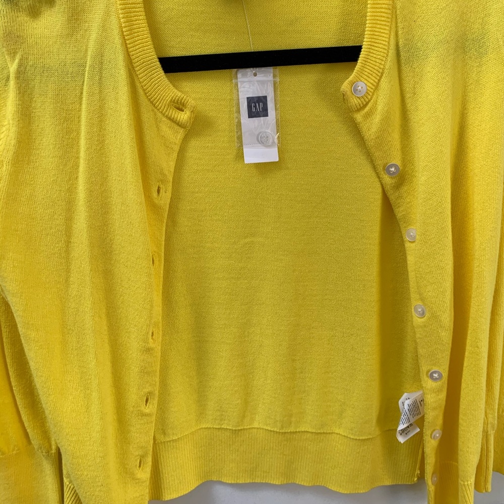 Brand New Bright Yellow Gap Cardigen